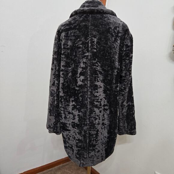 NWOT Rosemunde Madrid Faux Fur Coat Large ( EU 40) Gray Super Soft Cozy Warm - Picture 5 of 12